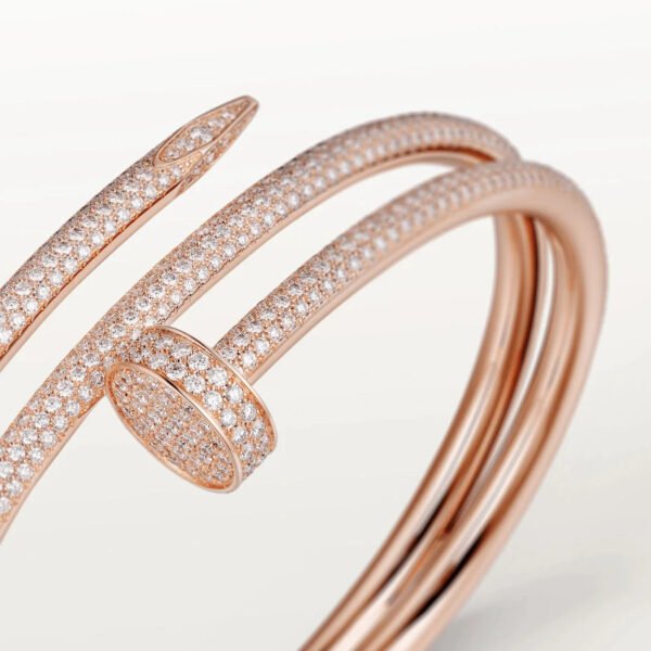 JUSTE BRACELET 3.5MM DOUBLE ROWS FULL DIAMONDS - Image 8