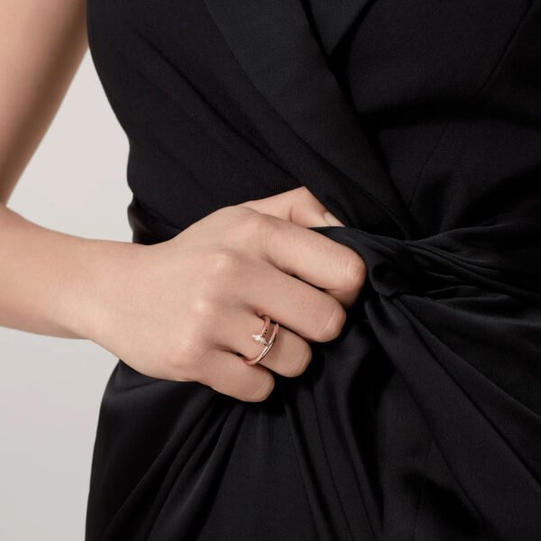 JUSTE RING 2.65MM PINK GOLD DIAMOND - Image 2