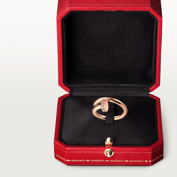 JUSTE RING 2.65MM PINK GOLD DIAMOND - Image 4