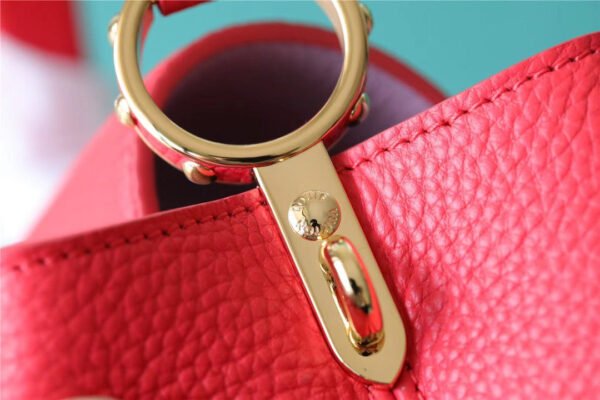 LV Capucines BB Taurillon Red For Women, Women's Bags, Shoulder And Crossbody Bags 10.6in/27cm LV - Image 4