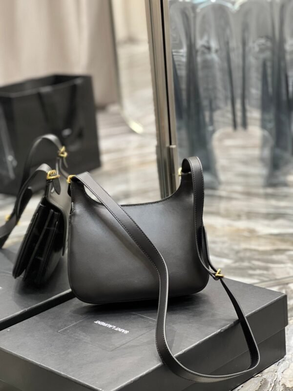 YSSL Charlie Medium Shoudler Bag Black For Women 9.1in/23cm YSl 6867422R20W1000 - Image 6
