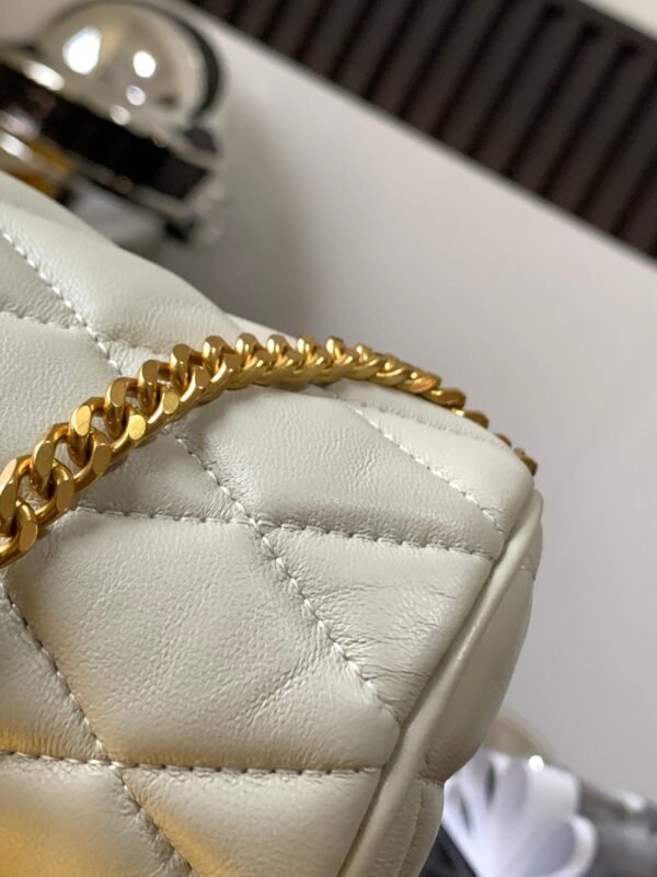 YSSL Sade Mini Tube Bag For Women 7.9in/20cm Vintage White YSL 699703AAAJU9207 - Image 5