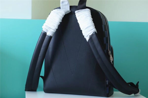 LV Campus Backpack Damier Infini 3D Navy Blue / Black For Men, Bags 39cm LV N50021 - Image 8