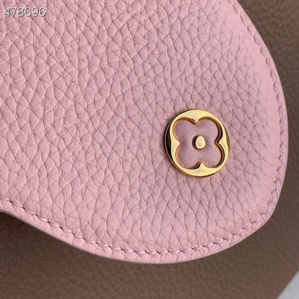 LV Capucines BB Taurillon And Python Taupe Brown/Eau De Rose Pink For Women,  Shoulder And Crossbody Bags 10.4in/27cm LV M57539 - Image 6