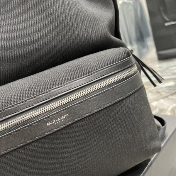 YSSL City Backpack In Canvas Unisex For Women 15in/38cm Black YSL - Image 2