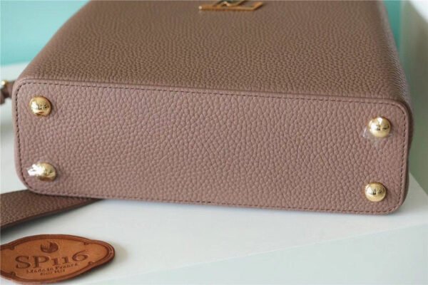 LV Capucines BB Taurillon Light Brown For Women,  Shoulder And Crossbody Bags 26cm/10.6in LV - Image 4