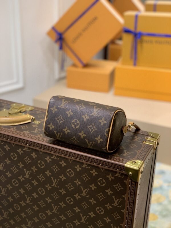 LV Nano Speedy Monogram Canvas For Women, Women's Handbags, Shoulder Bags 6.3in/16cm LV M81085 - Image 4