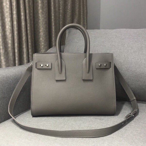 YSSL Sac De Jour Small Stone Grey For Women 12.5in/32cm YSL - Image 7
