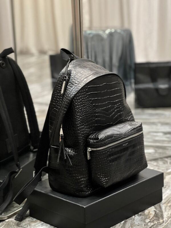 YSSL City Backpack Black For Women, Women’s Bags 16.1in/41cm YSL 534967DZE2F1000 - Image 5