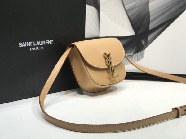 YSSL Kaia Small Satchel Brown For Women 7.2in/18.5cm YSL 619740BWR6W2725 - Image 5