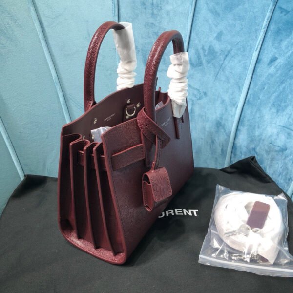 YSSL Sac De Jour Nano Burgundy For Women 8.6in/22cm YSL - Image 3