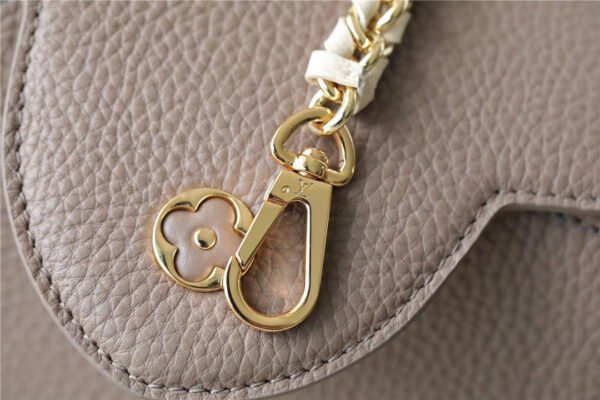 LV Capucines BB Taurillon Smokey Brown Green/ Creme/ Pink For Women, Women's Bags, Shoulder And Crossbody Bags 10.6in/27cm LV - Image 9