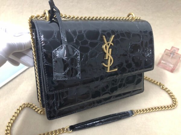 YSSL Sunset Chain Wallet Black For Women 8.2in/21cm YSL - Image 2