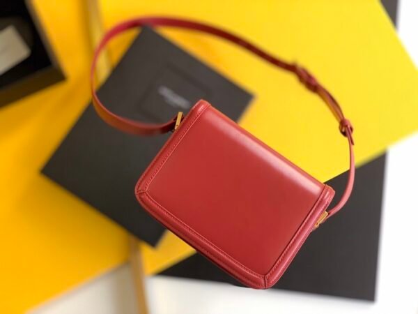 YSSL Solferino Small Satchel Bag Red In Box With Gold Hardware 7.4in/19cm YSl 6343060SX0W6805 - Image 4