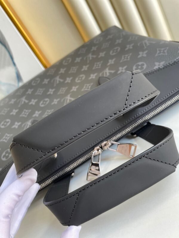 LV Briefcase Explorer Monogram Eclipse Canvas For Men, Bags, Shoulder And Crossbody Bags 15.4in/39cm LV M40566 - Image 8