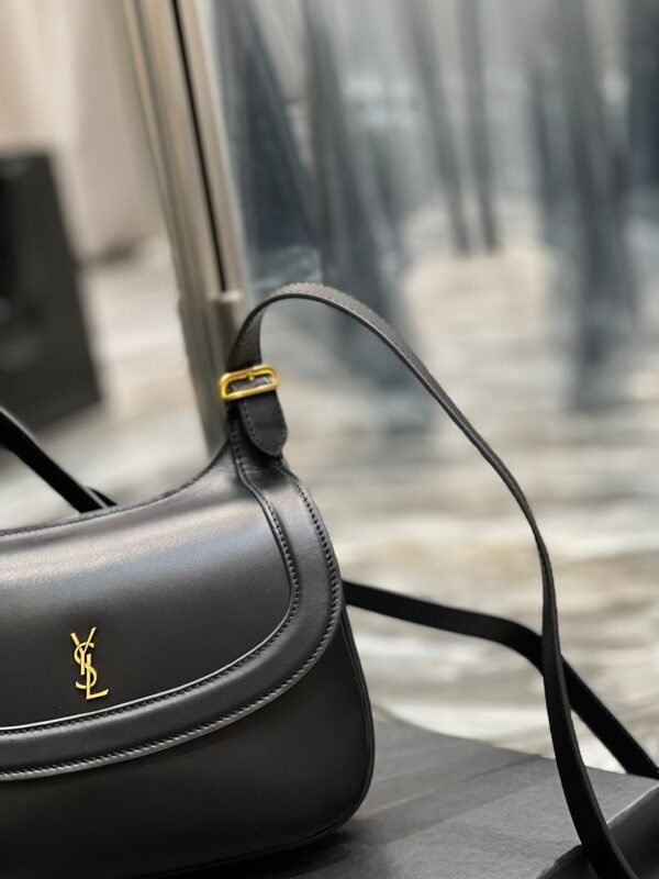 YSSL Charlie Medium Shoudler Bag Black For Women 9.1in/23cm YSl 6867422R20W1000 - Image 9