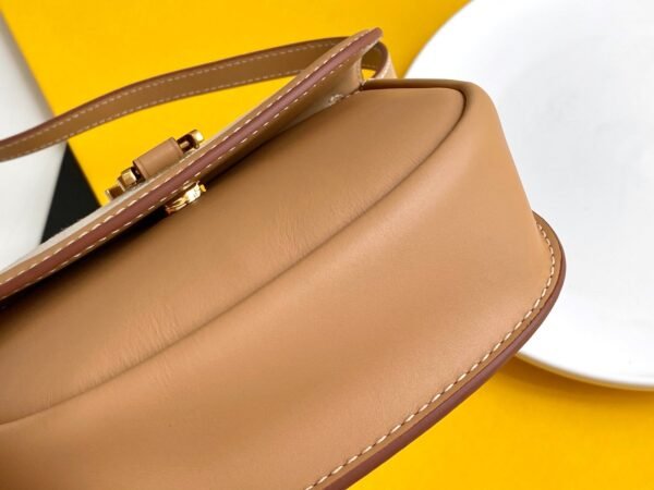 YSSL Kaia Small Satchel Bag With Gold Hardware Brown 7.2in/18cm For Women YSL - Image 5