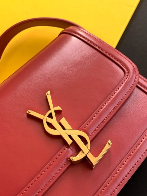YSSL Solferino Small Satchel Bag Red In Box With Gold Hardware 7.4in/19cm YSl 6343060SX0W6805 - Image 5