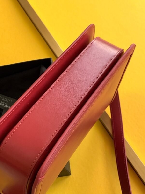 YSSL Solferino Medium Satchel Bag In Box Red With Gold Hardware For Women 9in/23cm YSL 6343050SX0W6805 - Image 5
