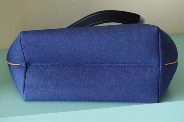 LV Cabas PM Plan Soleil Denim Canvas Blue For Women, WoHandbags 11.8in/30cm LV M94144 - Image 8