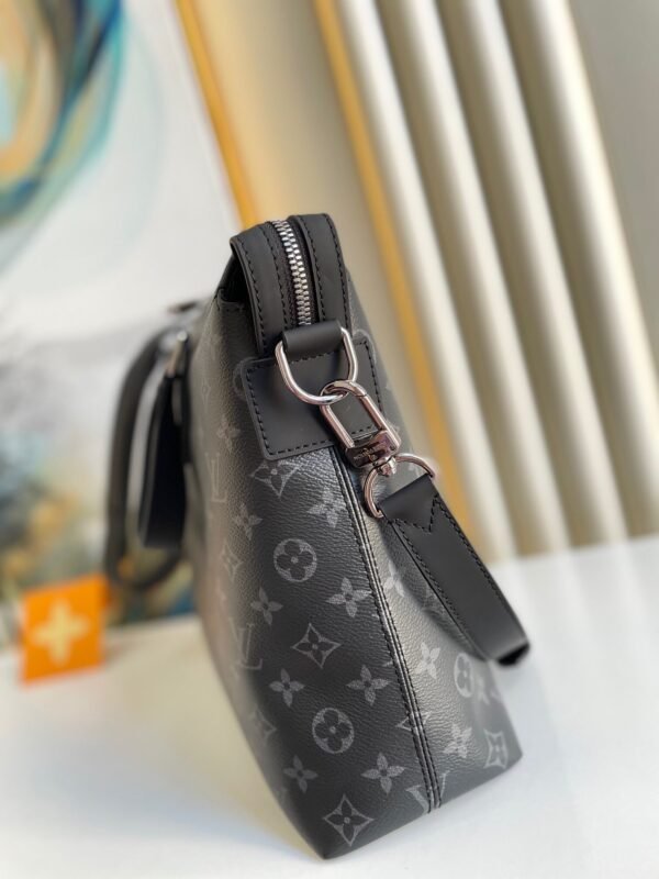 LV Briefcase Explorer Monogram Eclipse Canvas For Men, Bags, Shoulder And Crossbody Bags 15.4in/39cm LV M40566 - Image 2