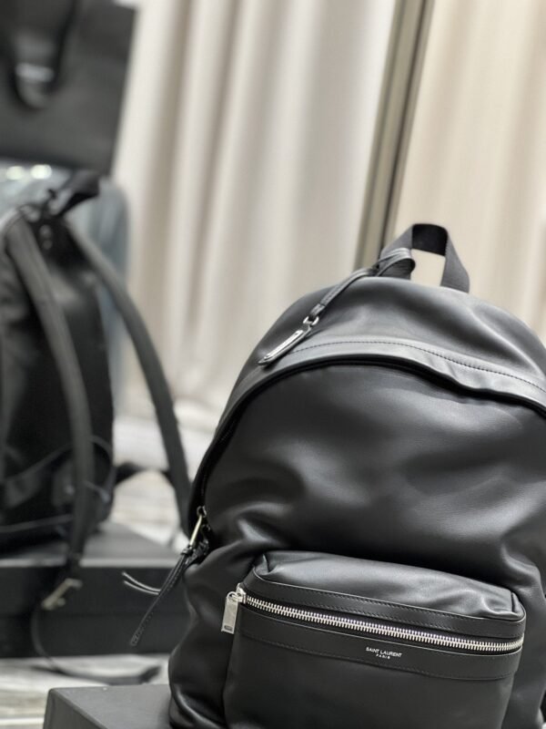 YSSL City Backpack In Unisex For Women 13.8in/35cm Black YSL - Image 9