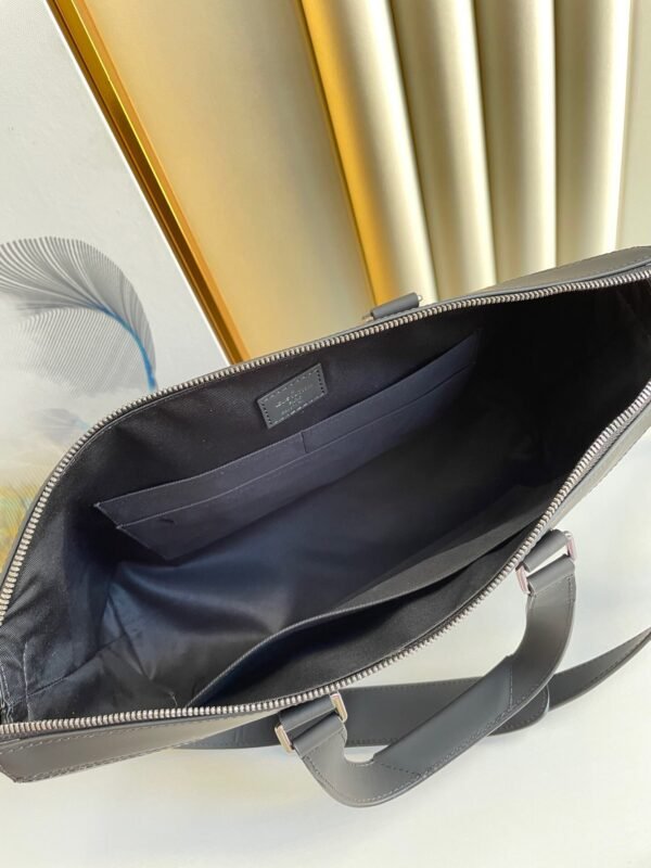 LV Briefcase Explorer Monogram Eclipse Canvas For Men, Bags, Shoulder And Crossbody Bags 15.4in/39cm LV M40566 - Image 9