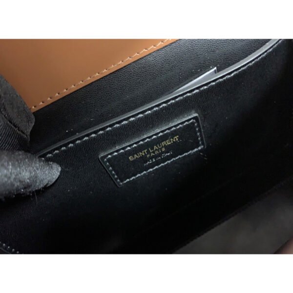 YSSL Cassandra Medium Top Handle Bag In Box And Velvet Brown For Women 9.6in/24.5cm YSL - Image 4