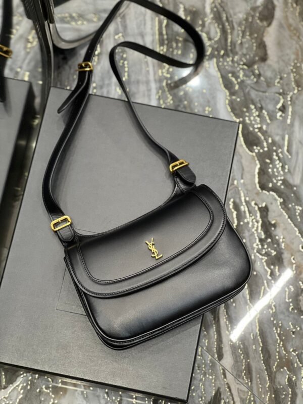 YSSL Charlie Medium Shoudler Bag Black For Women 9.1in/23cm YSl 6867422R20W1000 - Image 5