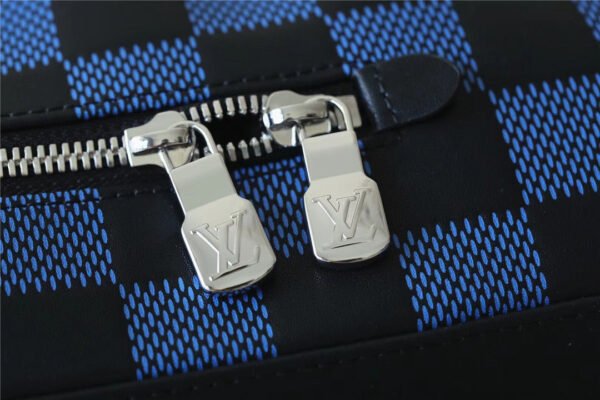 LV Campus Backpack Damier Infini 3D Navy Blue / Black For Men, Bags 39cm LV N50021 - Image 6