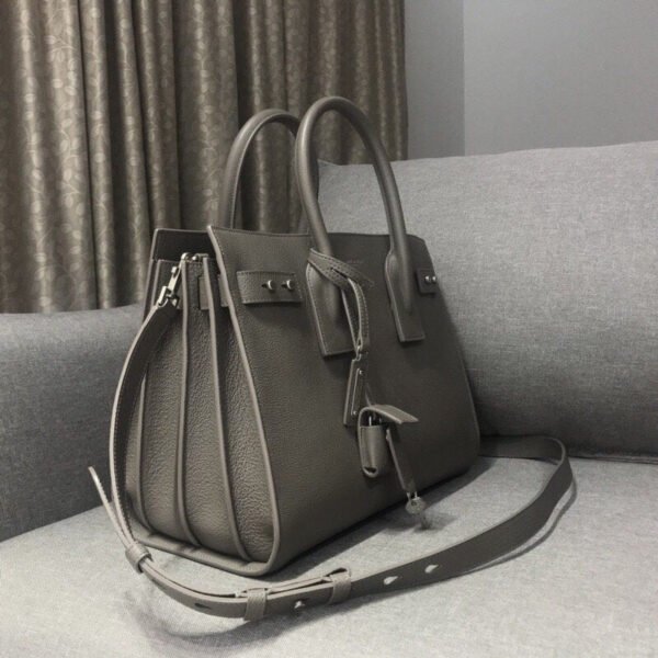 YSSL Sac De Jour Small Stone Grey For Women 12.5in/32cm YSL - Image 3