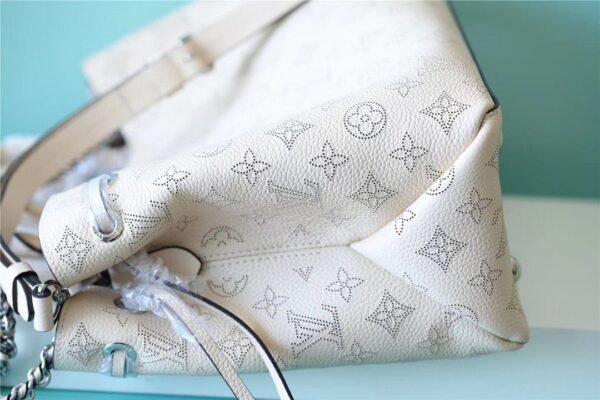 LV Bella Tote Mahina Creme Beige For Women,  Shoulder And Crossbody Bags 12.6in/32cm LV M59203 - Image 5