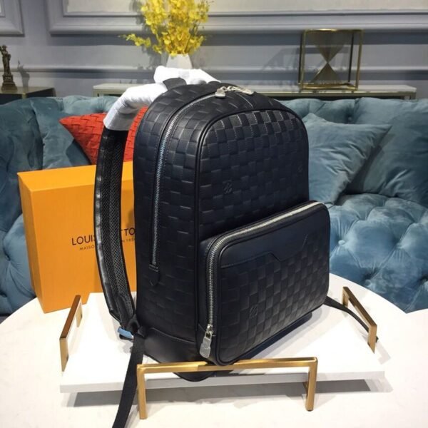 LV Campus Backpack Damier Infini Onyx Silver For Men, Bags 39cm LV N40306 - Image 2