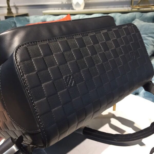LV Campus Backpack Damier Infini Onyx Silver For Men, Bags 39cm LV N40306 - Image 6