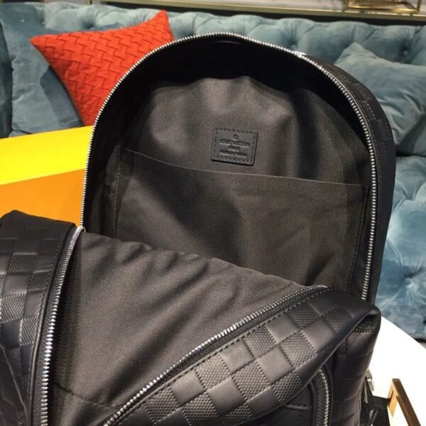 LV Campus Backpack Damier Infini Onyx Silver For Men, Bags 39cm LV N40306 - Image 10