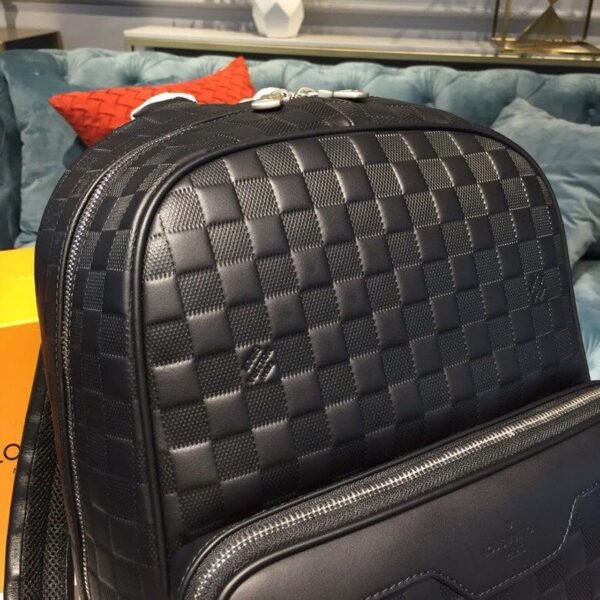 LV Campus Backpack Damier Infini Onyx Silver For Men, Bags 39cm LV N40306 - Image 11