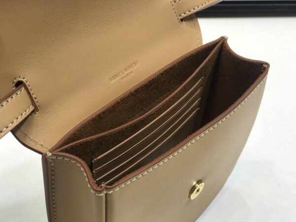 YSSL Kaia Small Satchel Brown For Women 7.2in/18.5cm YSL 619740BWR6W2725 - Image 6