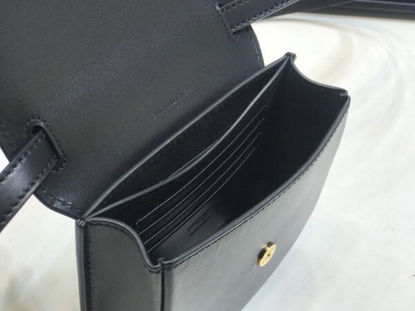 YSSL Kaia Small Satchel Black For Women 7.2in/18.5cm YSL 619740BWR0W1000 - Image 8