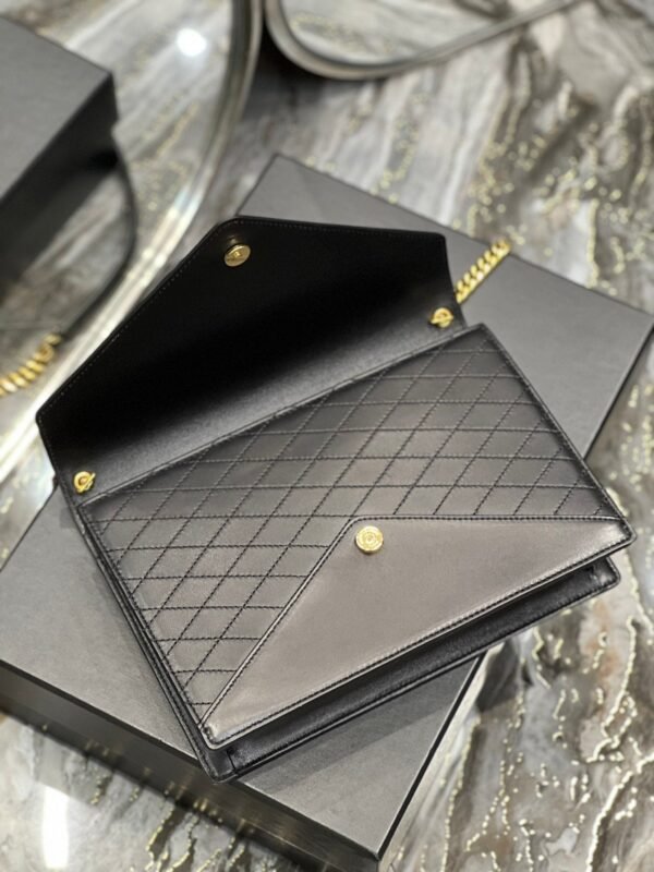YSSL Gaby Chain Bag Black With Gold Hardware For Women 10.4in/27cm YSL 6688641EL071000 - Image 8
