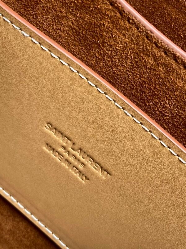 YSSL Kaia Small Satchel Bag With Gold Hardware Brown 7.2in/18cm For Women YSL - Image 8