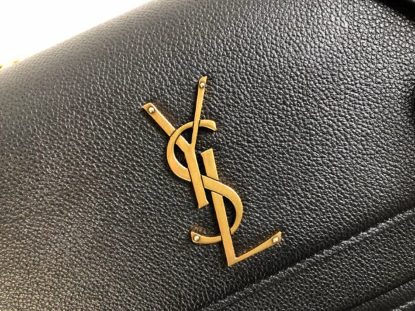 YSSL Sunset Medium Chain Bag Black For Women 8.6in/22cm YSL 442906D420W1000 - Image 6