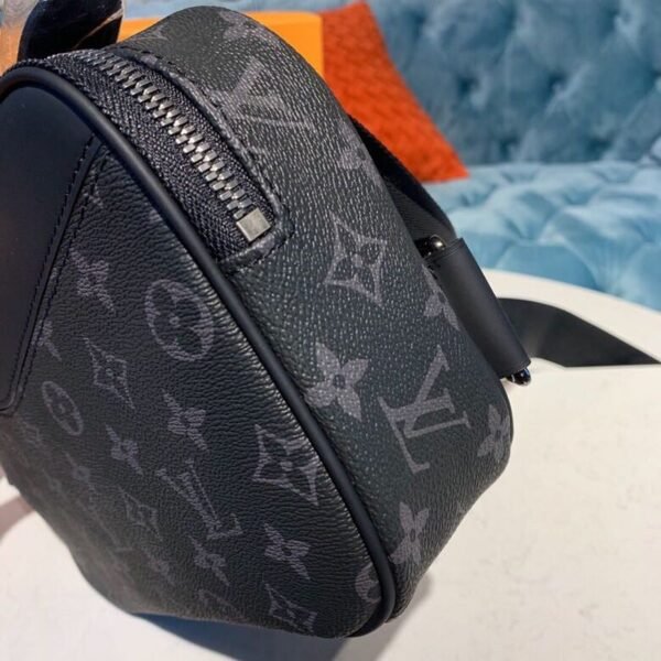 LV Bumbag Monogram Eclipse Canvas For Men, Belt Bags 11in/28cm LV M42906 - Image 4