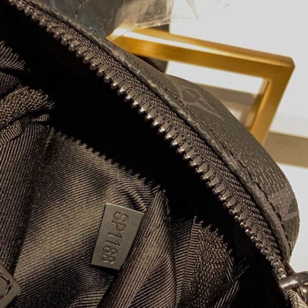 LV Bumbag Monogram Eclipse Canvas For Men, Belt Bags 11in/28cm LV M42906 - Image 13
