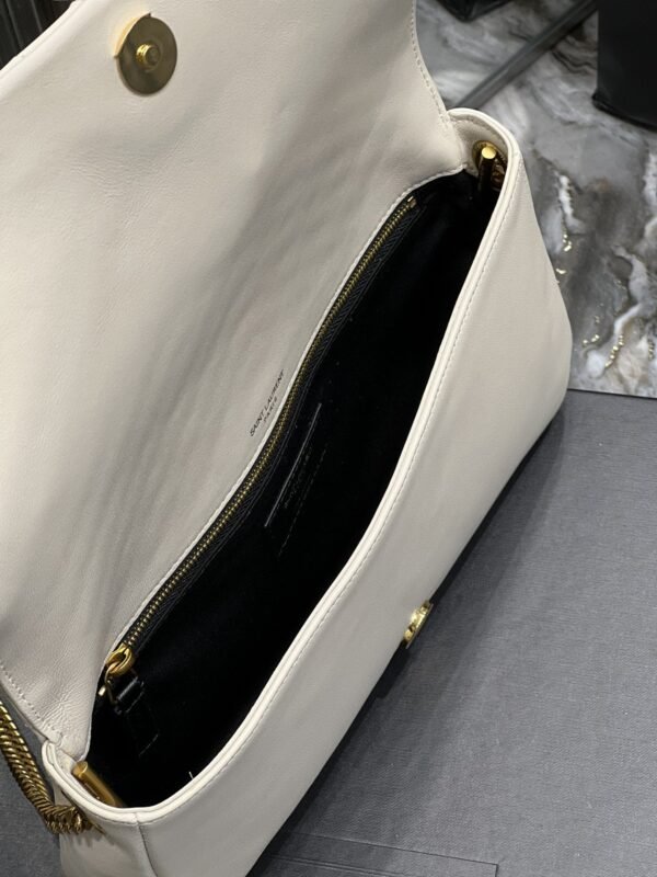 YSSL Kata 99 Chain Bag White With Gold Hardware For Women 10.2in/26cm YSL - Image 9
