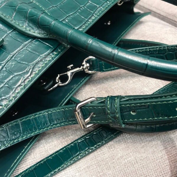 YSSL Sac De Jour Small In Embossed Crocodile Green For Women 12.5in/32cm YSL - Image 3