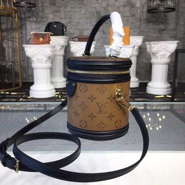 LV Cannes Monogram And Monogram Reverse Canvas By Nicolas Ghesquiere For Women, Women's Handbags, Shoulder And Crossbody Bags 5.9in/15cm LV M43986 - Image 5