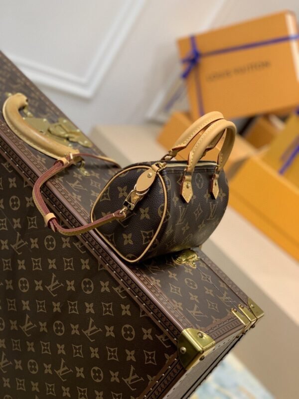 LV Nano Speedy Monogram Canvas For Women, Women's Handbags, Shoulder Bags 6.3in/16cm LV M81085 - Image 2