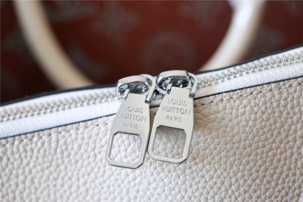 LV Bella Tote Mahina Creme Beige For Women,  Shoulder And Crossbody Bags 12.6in/32cm LV M59203 - Image 6