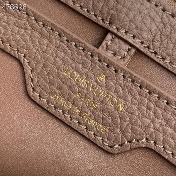 LV Capucines BB Taurillon And Python Taupe Brown/Eau De Rose Pink For Women,  Shoulder And Crossbody Bags 10.4in/27cm LV M57539 - Image 8