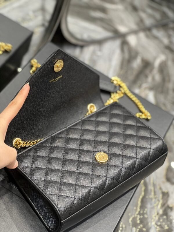 YSSL Small Bag Black In Mix Matelasse For Women 8.2in/21cm YSL 600195BOW911000 - Image 7